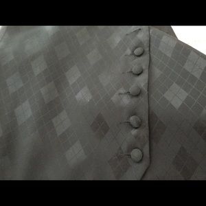 Jos.A.Bank black satin men’s vest.